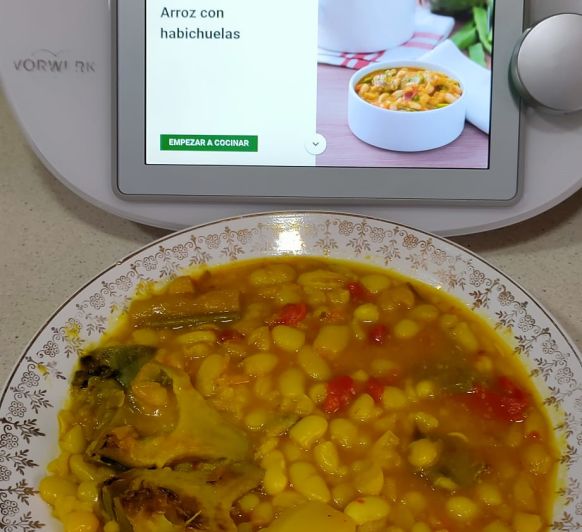 ARROZ CON HABICHUELAS EN Thermomix®